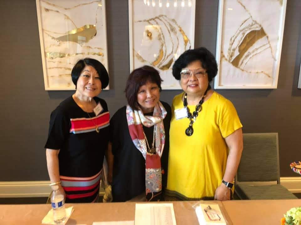 Joanne Sasaki, Elizabeth Morinaka and Karen Arase at our Spring 2019 JAMA banquet.