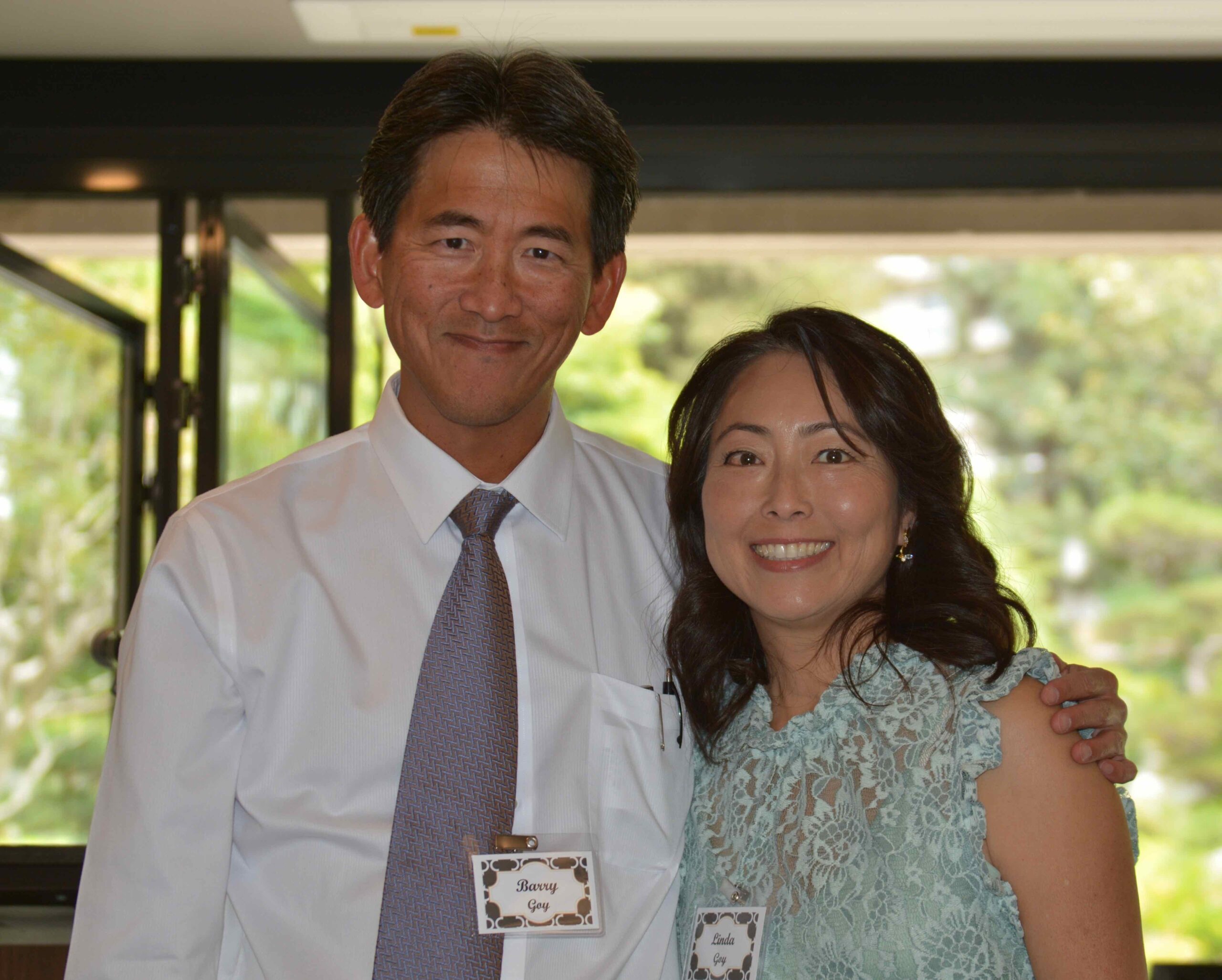 Barry Goy, and auxiliary treasurer Linda Goy
