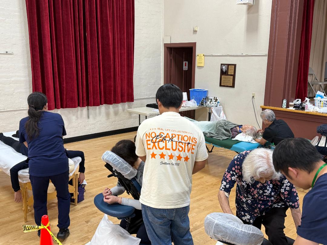 Chiropractic (Dr. Miwa Yoshida on left), Acupressure (Emiko Yamaguchi right) & massage services