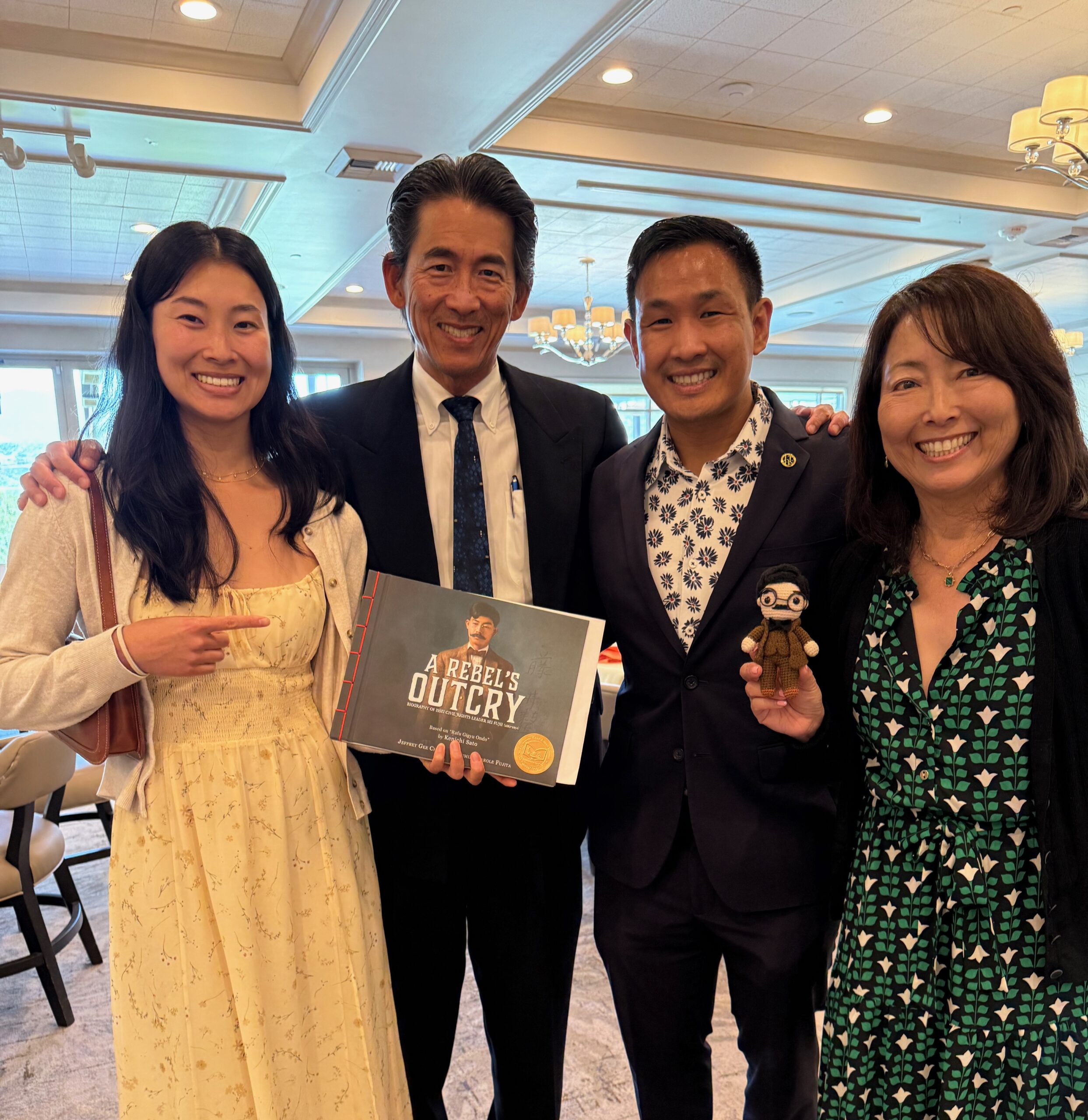 L-R: Laura Goy, Barry Goy, Jeffrey Chin, and Linda Goy